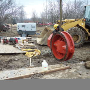 jobsite with equipment