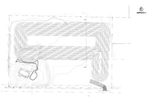 blue print of pond grading