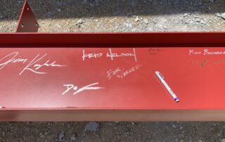 signatures on a beam
