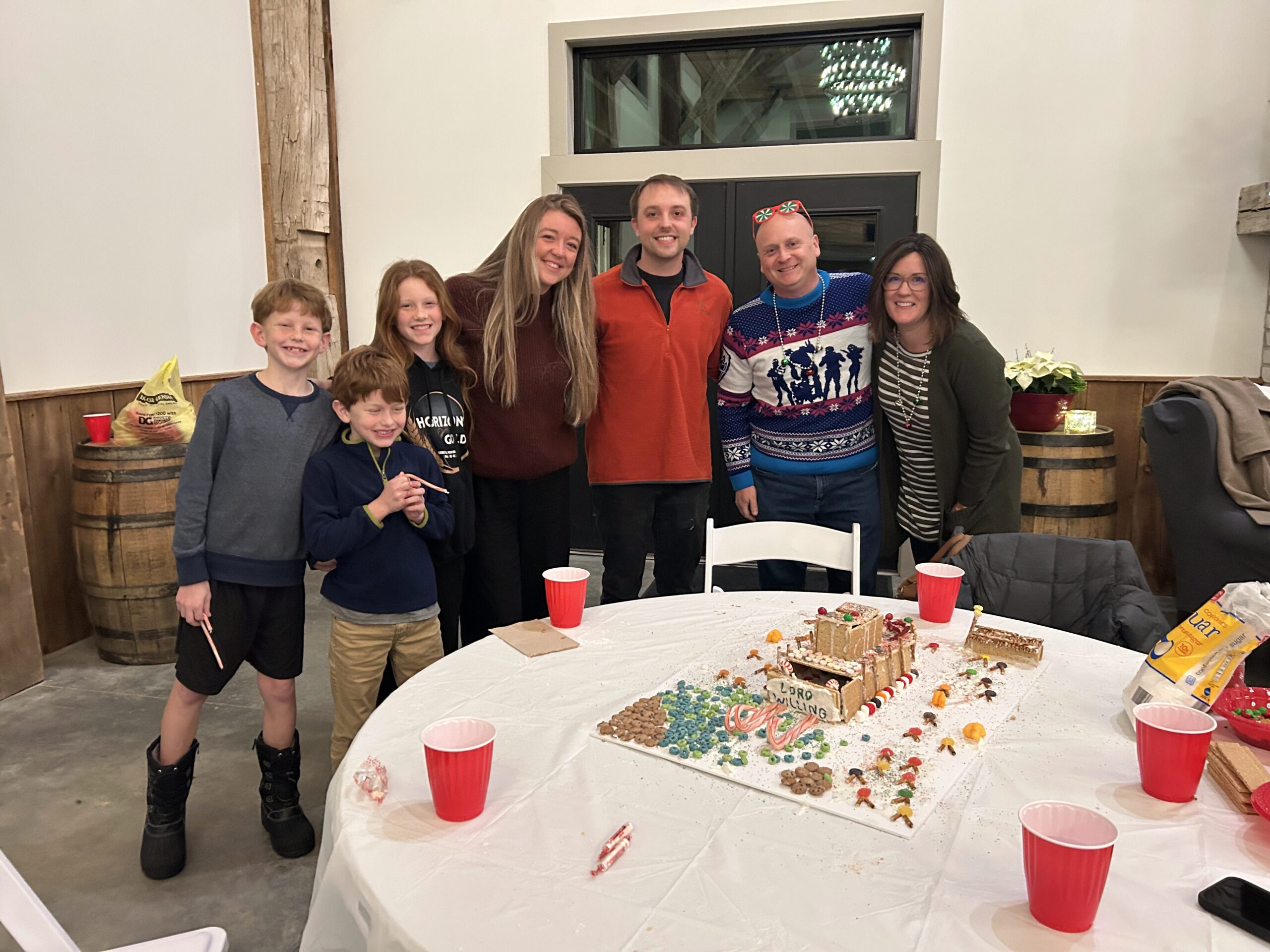 group of people smiling