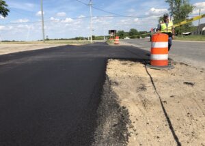 fresh asphalt