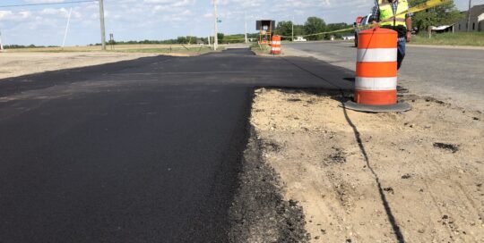 fresh asphalt