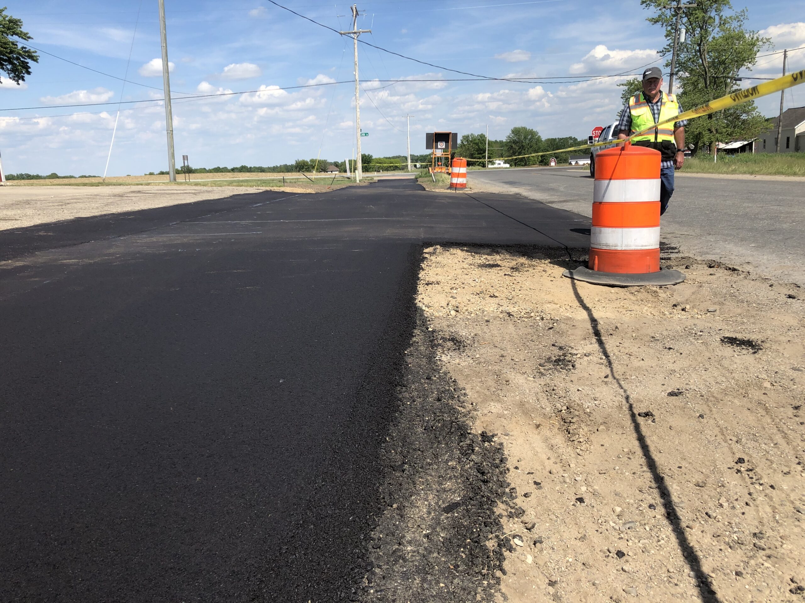 fresh asphalt