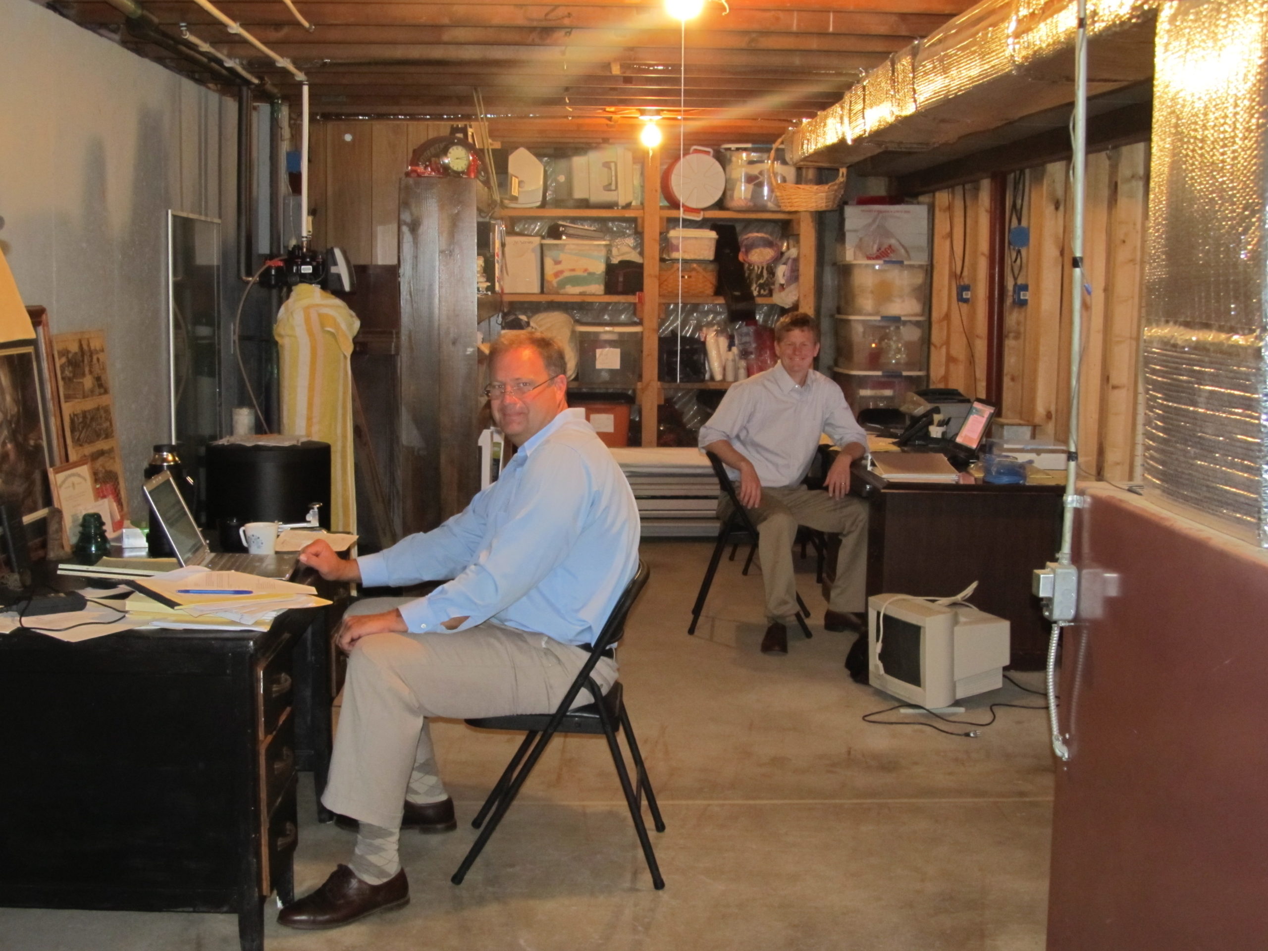 Rod & Nate starting in the basement