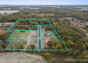 aerial image of lot lines for Boulder View site condo