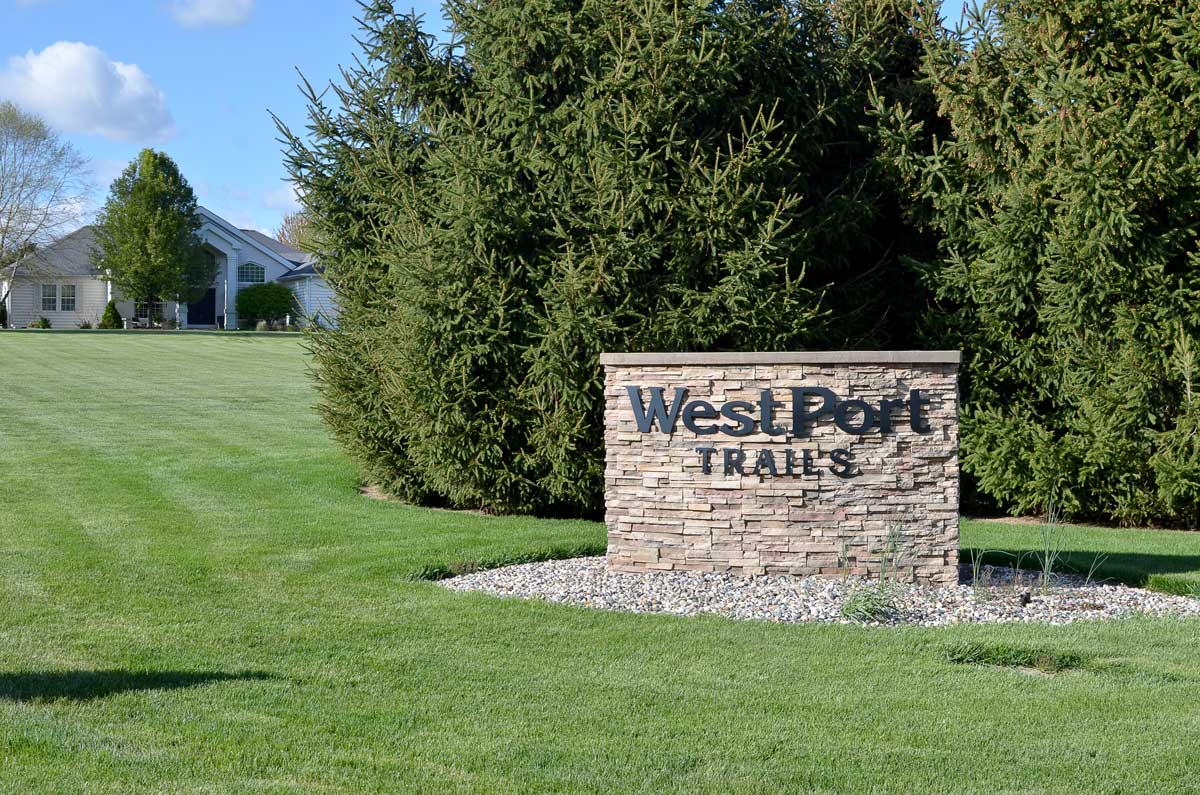 residential civil engineering-West Port Village sign